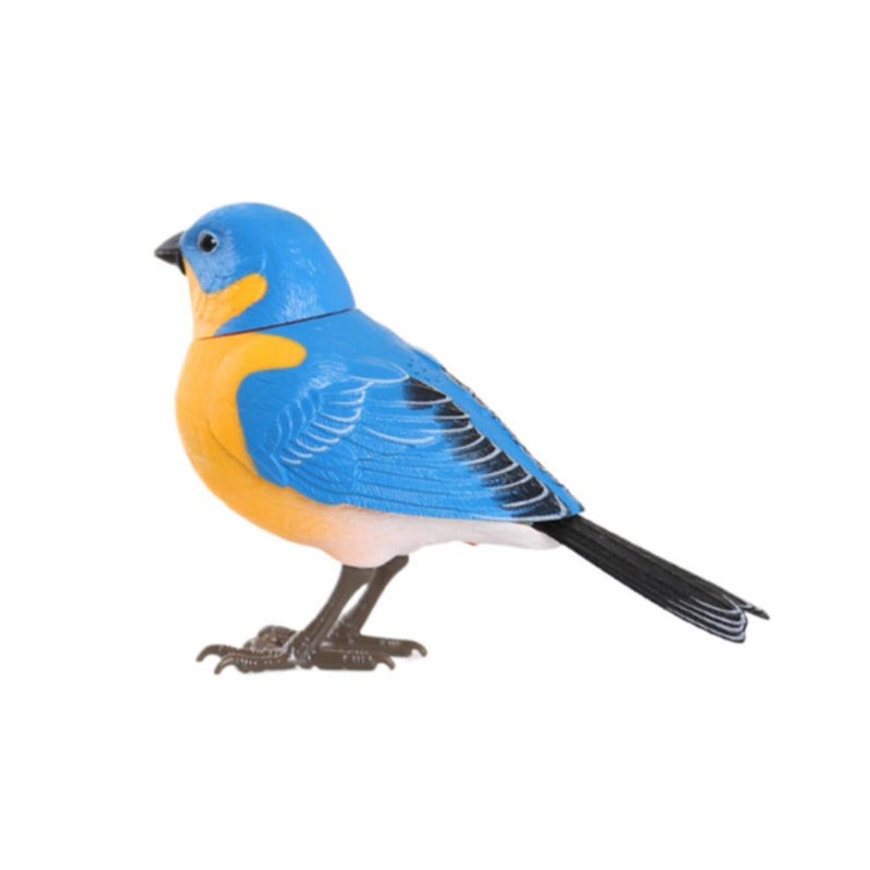Cross-border creative fun simulation bird sound and light control children's electric sensor singing toy gift